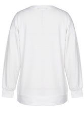 Load image into Gallery viewer, Graphic Dropped Shoulder Round Neck Sweatshirt
