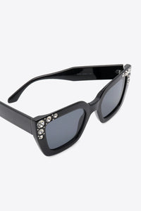 Traci K Collection Inlaid Rhinestone Polycarbonate Sunglasses