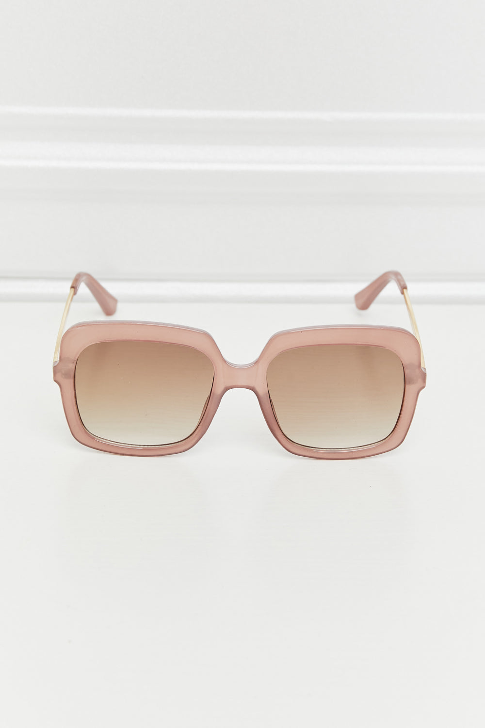 Traci K Collection Square Metal-Plastic Hybrid Temple Sunglasses