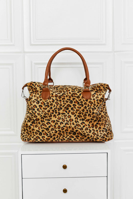 Traci K Collection Animal Print Brushed Weekender Bag
