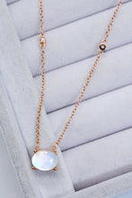 Load image into Gallery viewer, Geometric Moonstone Pendant Necklace
