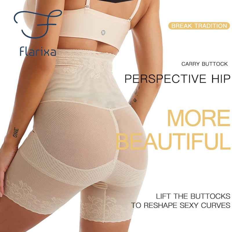 Fitstyle Waist Trainer Body Shaper Shorts Butt Lifter Tummy Control Seamless Shapewear High Waist Postpartum Slimming Bodysuit