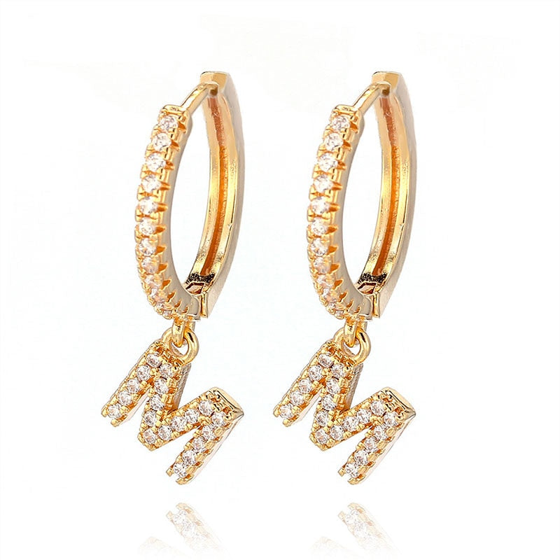 Fashion Charming Hoop Earrings Lady Super flash Single Row Rhinestones Earrings Ladies Accessories Jewelry 1 Pair