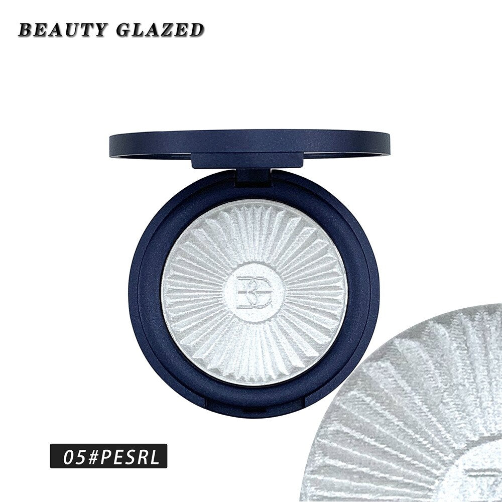 Traci K BEAUTY GLAZED Highlighter Powder Palette Face Contouring Makeup Eyeshadow Palette Face Bronzer Highlighter Brighten Skin 8 Color