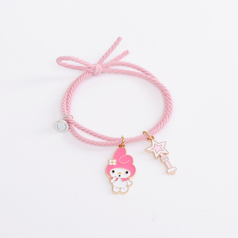 CutieCryptoCats 2pcs\Set Plus other Cute Cartoon  Bracelet Magnet Ball Hand Men and Women Gift Friendship NFT Charms Elastic Rope Jewelry