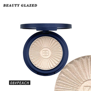 Traci K BEAUTY GLAZED Highlighter Powder Palette Face Contouring Makeup Eyeshadow Palette Face Bronzer Highlighter Brighten Skin 8 Color