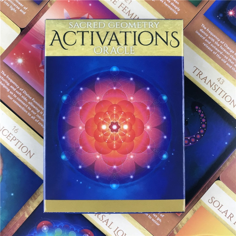 Tarot Cards Sacred Geometry Activations Oracle Deck Table Games Funny Board Tarot Deck Card Games For Families Party Dropship