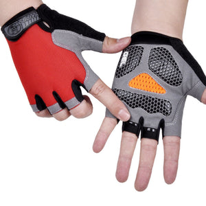 HOT Cycling Anti-slip Anti-sweat Men Women Half Finger Gloves Breathable Anti-shock Sports Gloves Bike Bicycle Glove