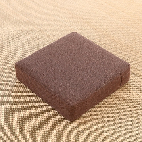 Square Futon Cushion Thickened Tatami Japanese Style Tea Table Living Room Winter Heighten Cushion Can Be Removed Washed 40x6cm