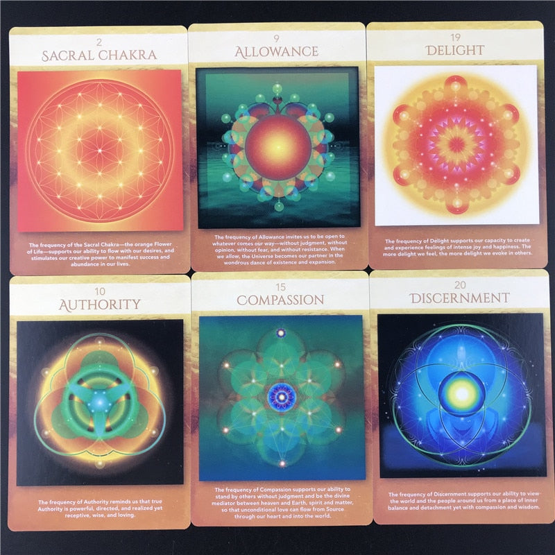 Tarot Cards Sacred Geometry Activations Oracle Deck Table Games Funny Board Tarot Deck Card Games For Families Party Dropship