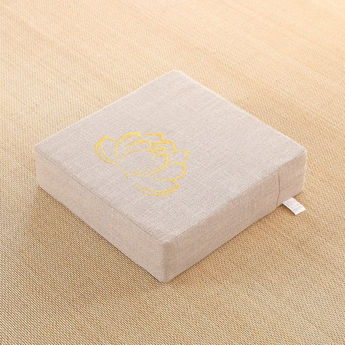 Square Futon Cushion Thickened Tatami Japanese Style Tea Table Living Room Winter Heighten Cushion Can Be Removed Washed 40x6cm