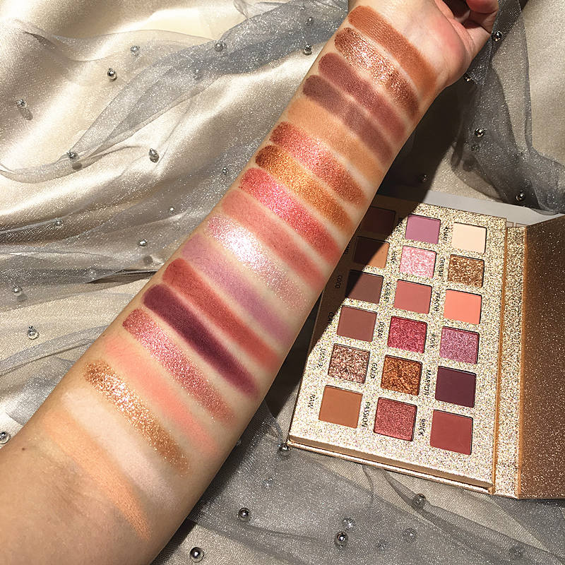 Traci K Beauty 18 Color Beauty Glazed Eyeshadow Palette Eye Makeup Shining Glitter Pigment Smoky Eye Shadow Pallete Waterproof Cosmetics