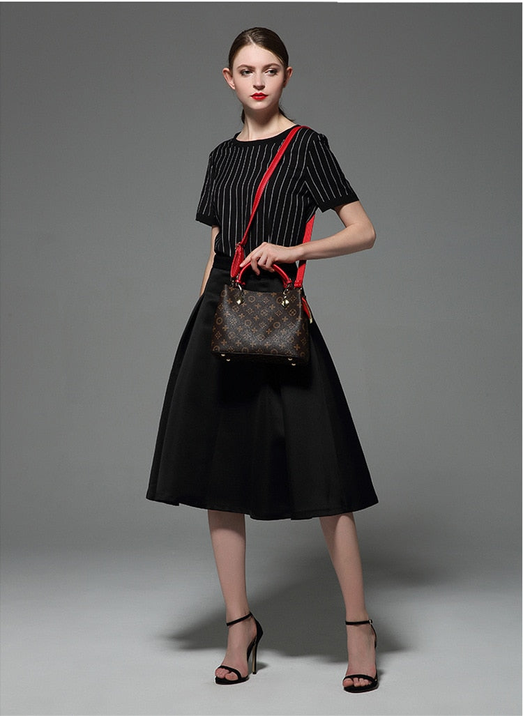 Traci K Collection ( PIck Color Strap) Female Tote Bag Designers Luxury Handbags Printed Bucket simple women bag Famous Brand Shoulder Bag Ladies LV