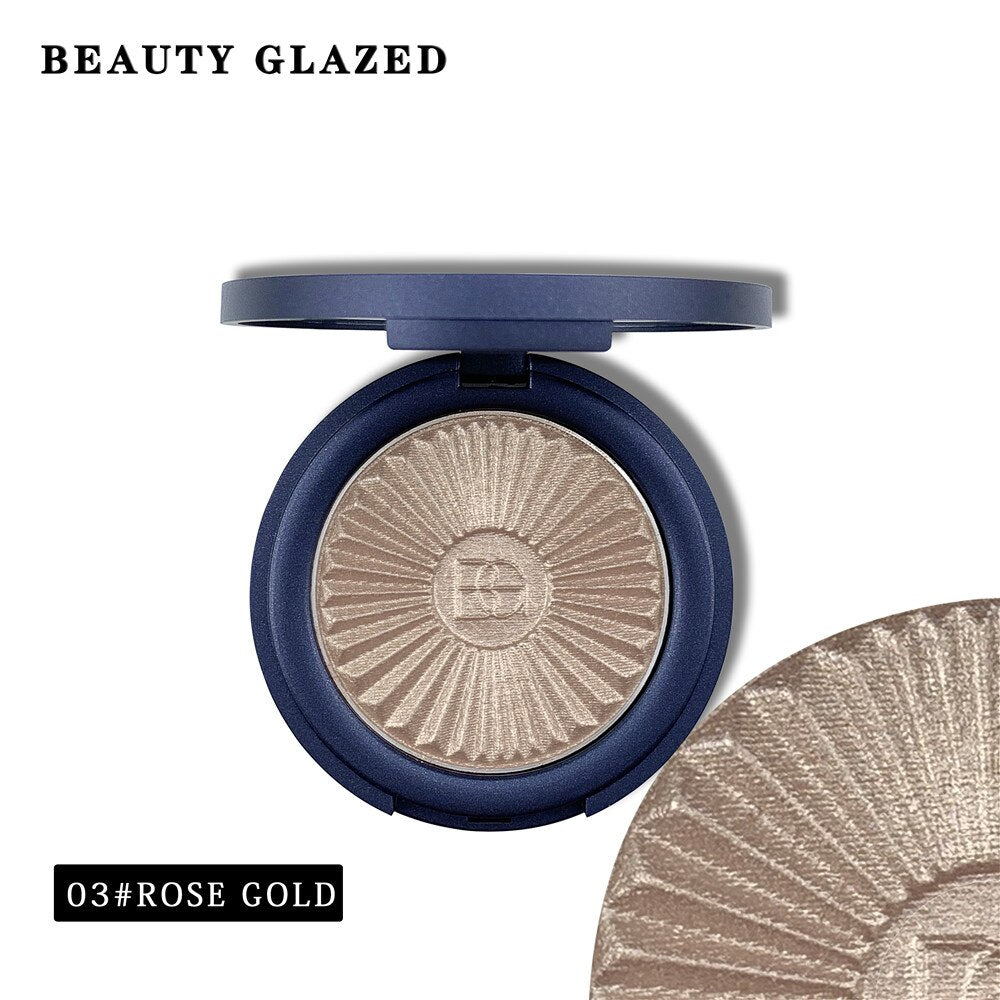 Traci K BEAUTY GLAZED Highlighter Powder Palette Face Contouring Makeup Eyeshadow Palette Face Bronzer Highlighter Brighten Skin 8 Color