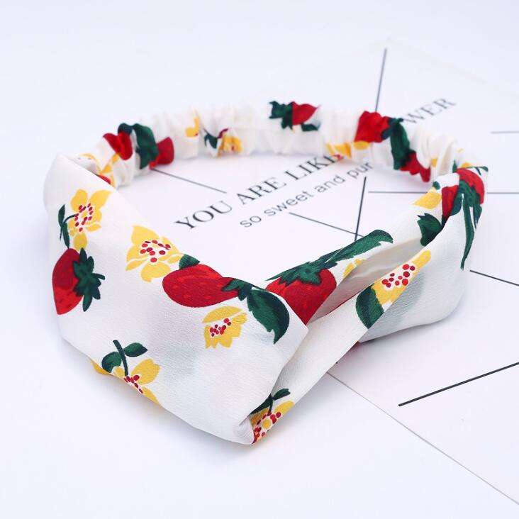 Fashion Women Girls Bohemian Hair Bands Print Headbands Vintage Cross Turban Bandage Bandanas HairBands Hair Accessories