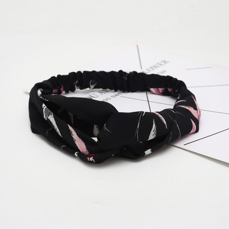 Fashion Women Girls Bohemian Hair Bands Print Headbands Vintage Cross Turban Bandage Bandanas HairBands Hair Accessories