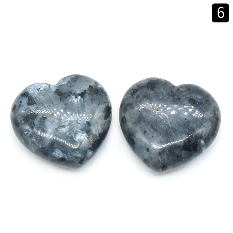 1pc Heart Natural Crystal Stones 25mm Rose Pink Quartz Obsidian Love Reiki Healing Gem Statue Home Decor Gifts Room Ornament