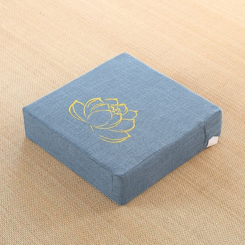 Square Futon Cushion Thickened Tatami Japanese Style Tea Table Living Room Winter Heighten Cushion Can Be Removed Washed 40x6cm