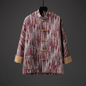 Traditional Dress Tie Dye Tang Suit High Quality Hanfu Wu Dang Tai Chi Jacket Retro Plus Size Coats Men Clothing