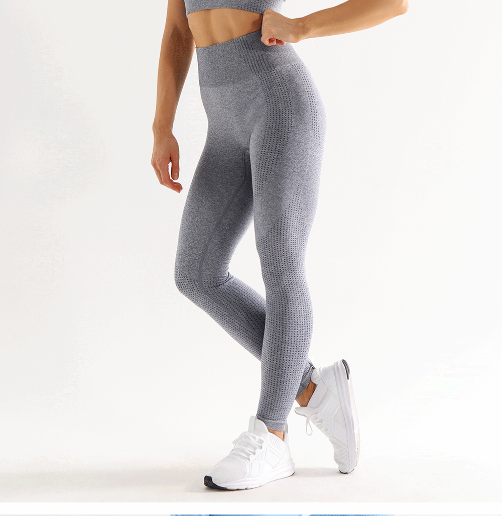 Fitstyle Seamless Leggings Sport Fitness Running Yoga Pants High Waist Booty Gym Shark Elastic Body Building Pantalones De Yoga For Women