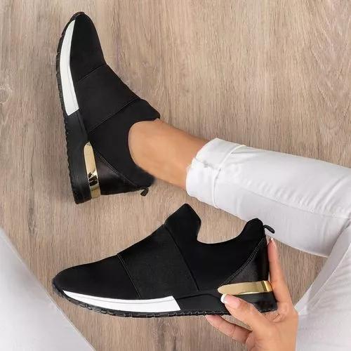 Shoes Sneakers Women Shoes Ladies Slip-On Knit Solid Color Sneakers for Female Sport Mesh Casual Shoes for Women 2021
