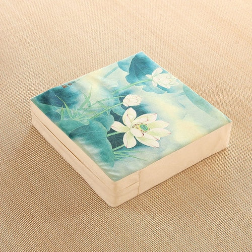 Square Futon Cushion Thickened Tatami Japanese Style Tea Table Living Room Winter Heighten Cushion Can Be Removed Washed 40x6cm