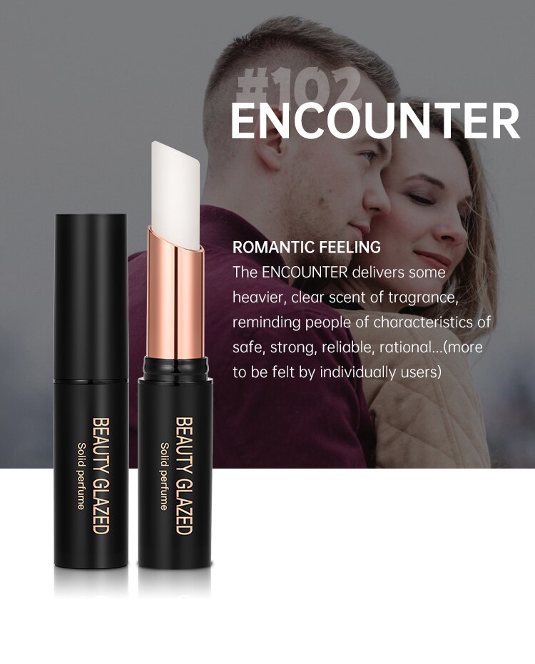 Traci K Beauty Glazed Solid Perfume Portable Lipstick Shape Solid Perfume  Long-lasting Balm Body Fragrance Skin Care Essential Oil TSLM1