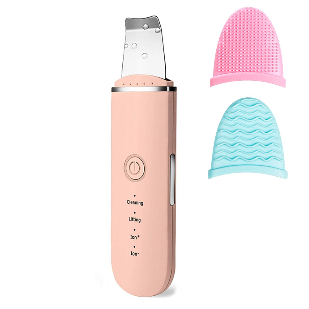 Traci K Beauty Ultrasonic Skin Scrubber USB Plug Facial Blackhead Remover Face Massager Skincare Tools Products Face Cleansing Acne