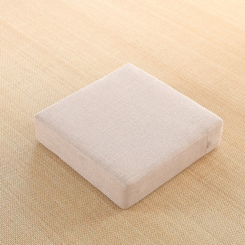Square Futon Cushion Thickened Tatami Japanese Style Tea Table Living Room Winter Heighten Cushion Can Be Removed Washed 40x6cm