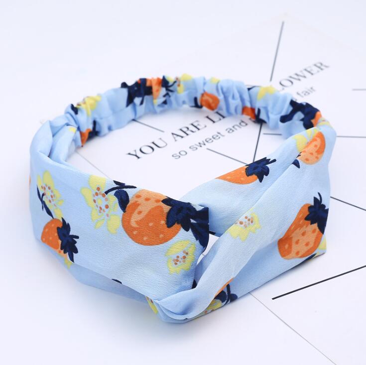 Fashion Women Girls Bohemian Hair Bands Print Headbands Vintage Cross Turban Bandage Bandanas HairBands Hair Accessories