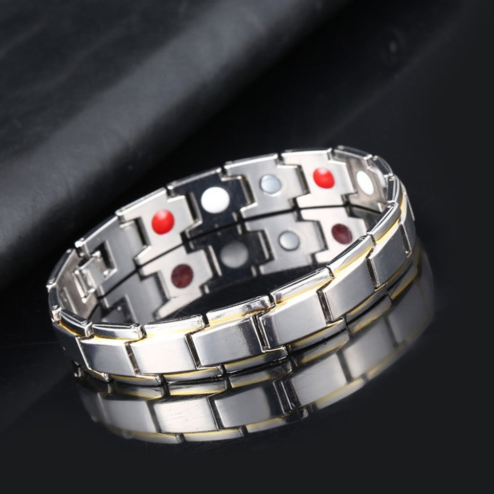 New Healthy Magnetic Bracelet for Unisex Power Therapy Magnets Magnetite Bracelets Bangles Men /Women Health Care Jewelry Stainless Some include Tool Box Kit