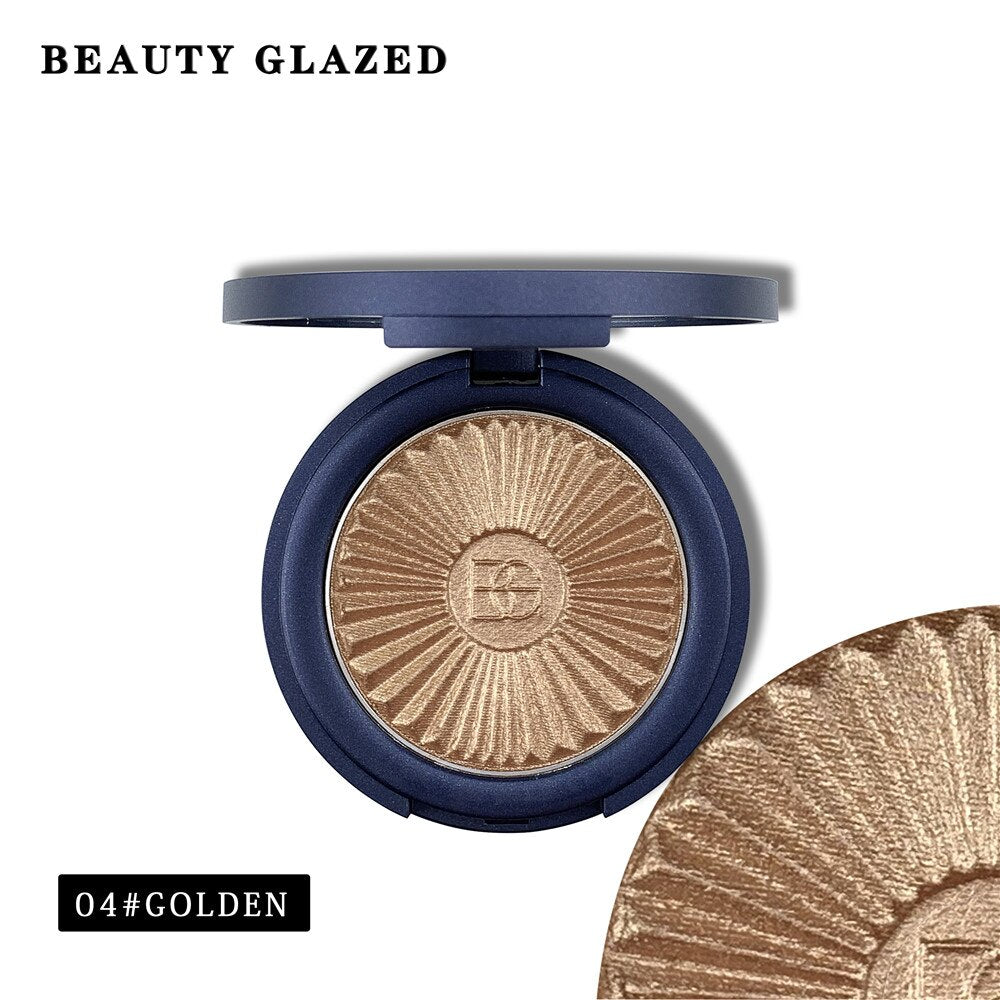 Traci K BEAUTY GLAZED Highlighter Powder Palette Face Contouring Makeup Eyeshadow Palette Face Bronzer Highlighter Brighten Skin 8 Color