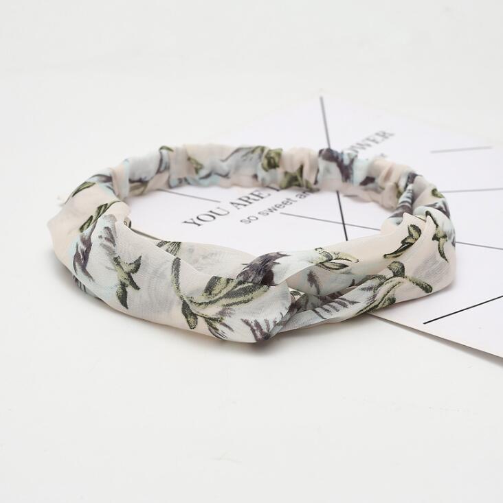 Fashion Women Girls Bohemian Hair Bands Print Headbands Vintage Cross Turban Bandage Bandanas HairBands Hair Accessories