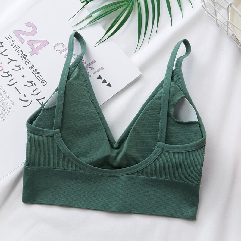 Fitstyle Women Sports Bra back bra Quick Dry Padded Shockproof Gym Fitness Running Sport Brassiere Tops Push Up Bras Sports Bra Crop Top