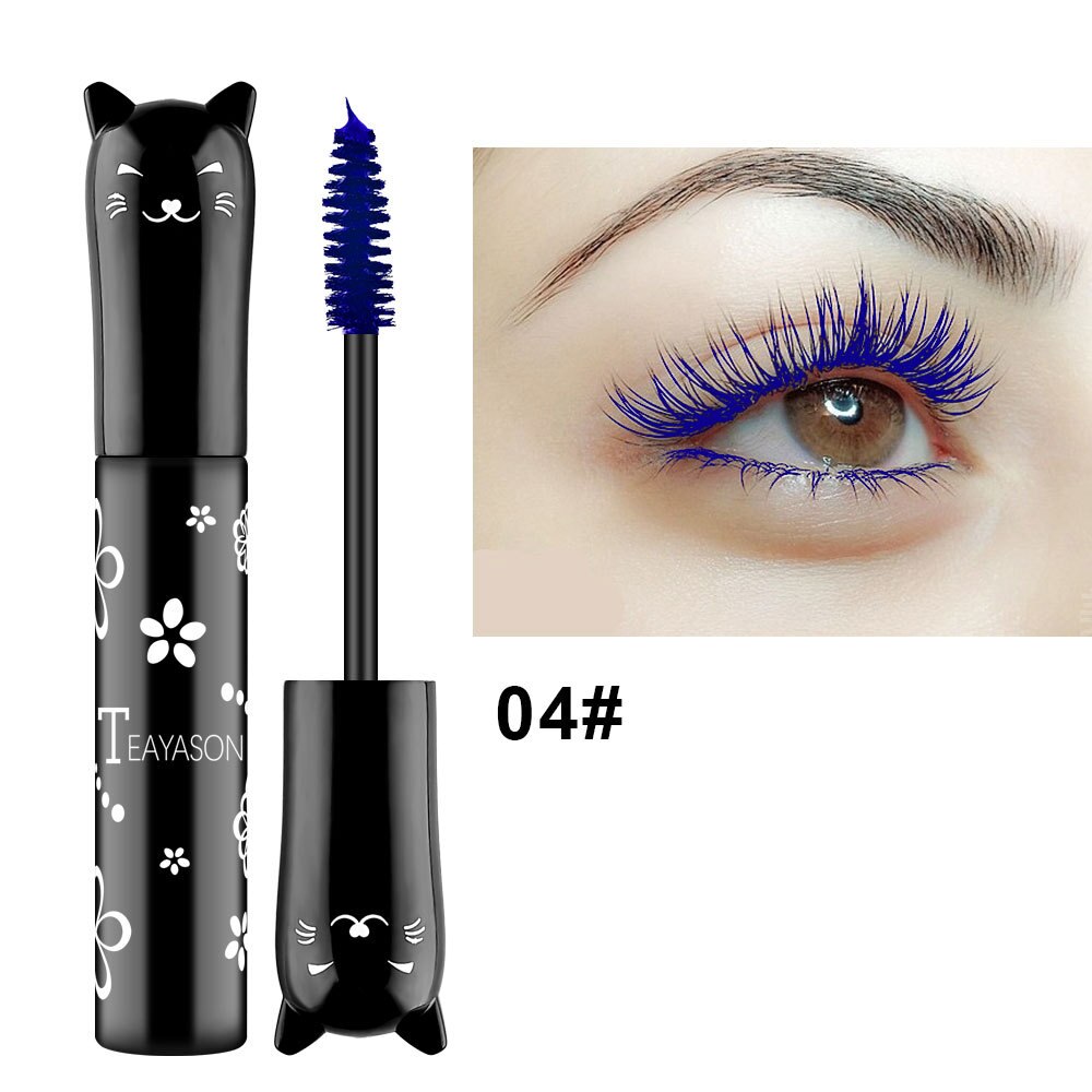 Traci K Beauty Cat Colored Fashion Sexy White Mascara Makeup 4D Silk Fiber Lash Mascara Waterproof Rimel 3d Mascara Extension Thick Long Curling Eyelash