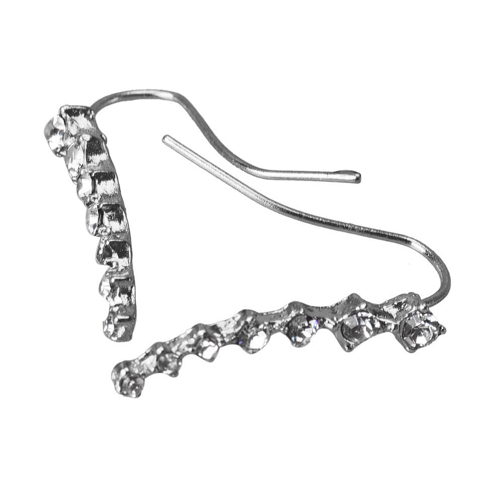1Pair Rhinestone Crystal Earrings Ear Hook Stud Hot Sale Fashion Jewelry Fashion Hot Sale Jewelry Aretes