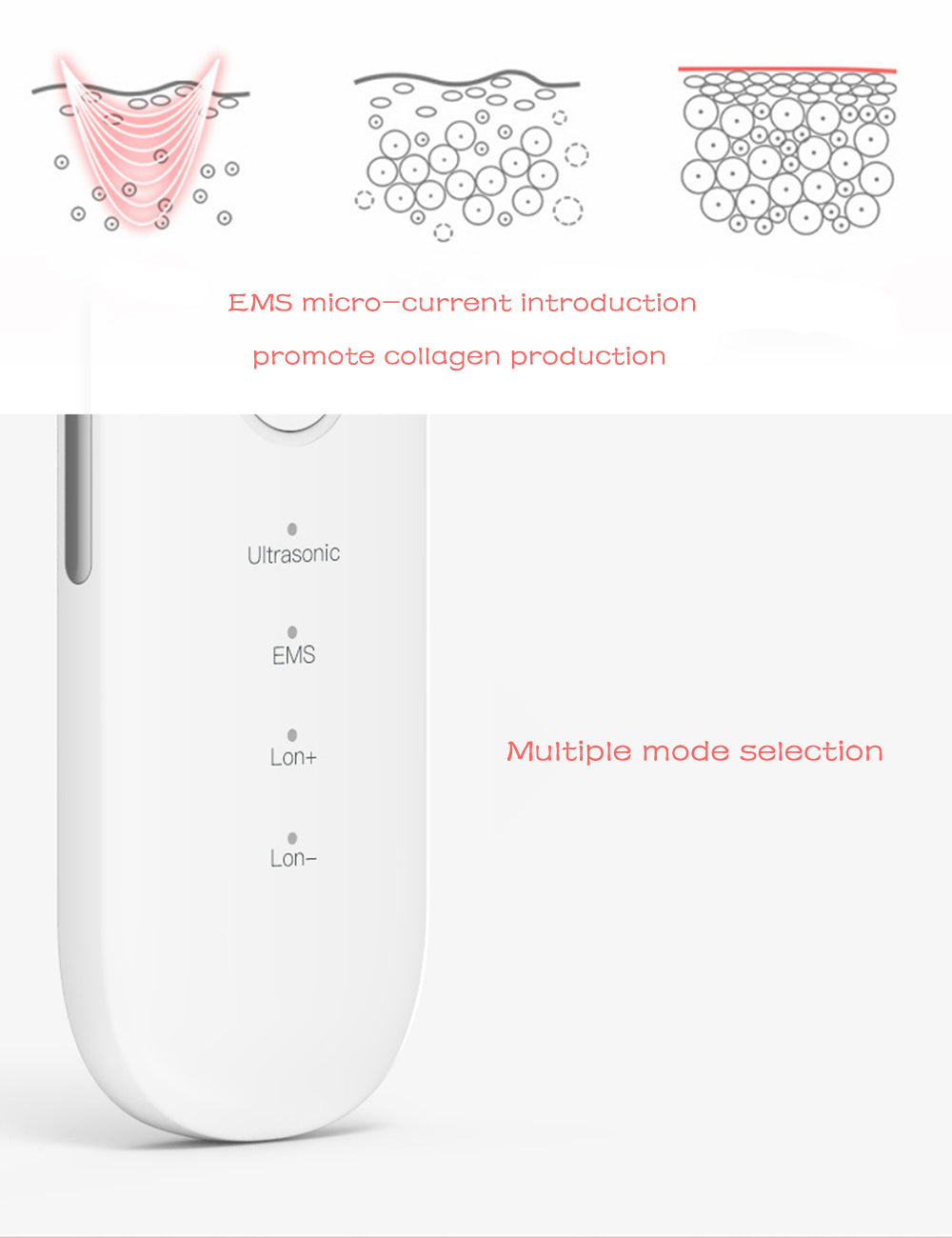 Traci K Beauty Ultrasonic Skin Scrubber USB Plug Facial Blackhead Remover Face Massager Skincare Tools Products Face Cleansing Acne