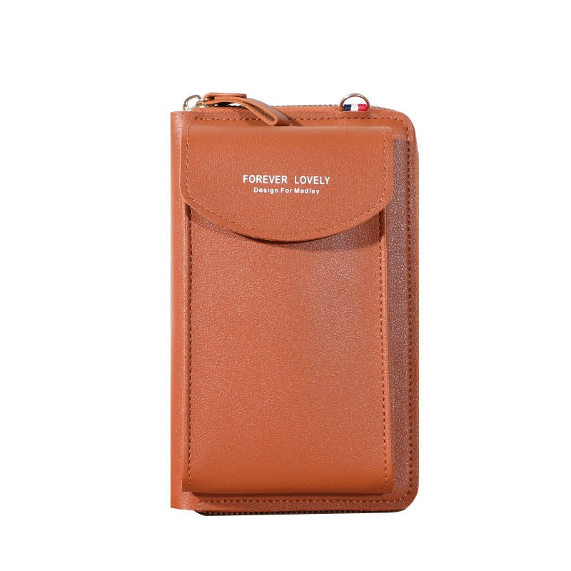Wallet women Diagonal PU multifunctional mobile phone clutch bag Ladies purse large capacity travel card holder passport cover