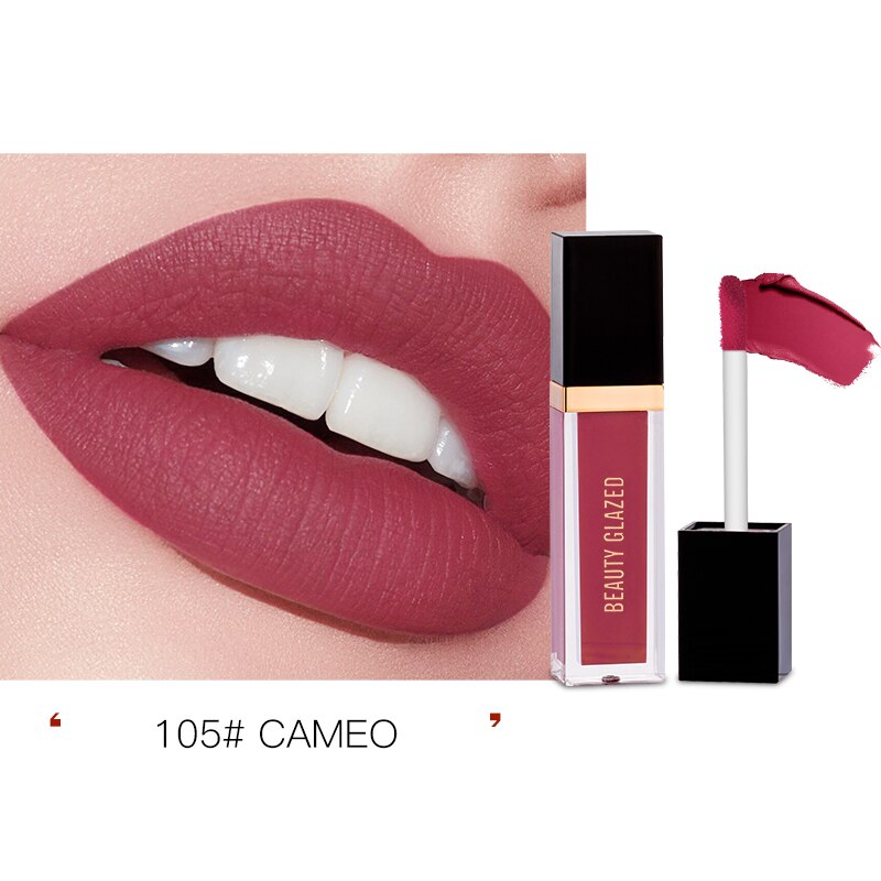 Traci K Beauty Glazed 24 Colors Matte Lip Gloss Natural Long-lasting Waterproof No Fading Non-stick Cup Lip Glaze Sexy Lip Makeup TSLM1