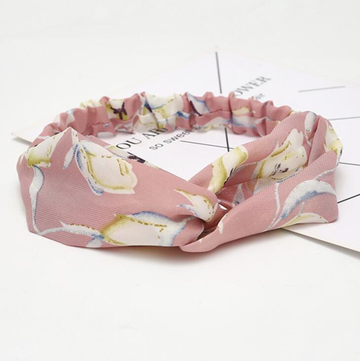 Fashion Women Girls Bohemian Hair Bands Print Headbands Vintage Cross Turban Bandage Bandanas HairBands Hair Accessories
