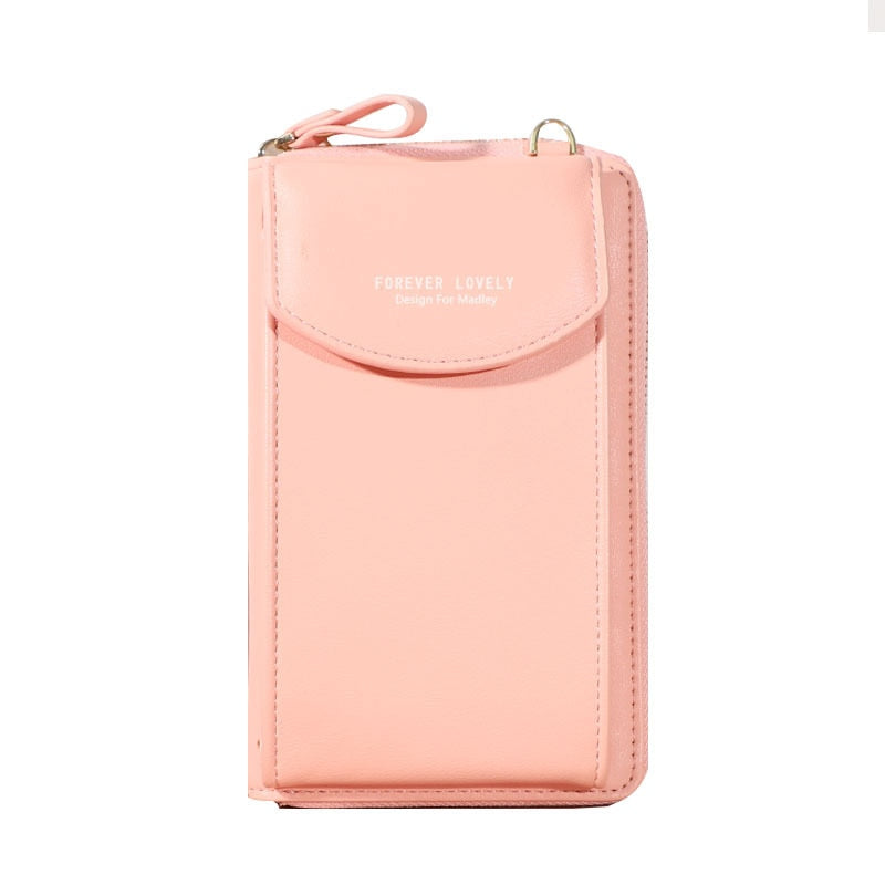 Wallet women Diagonal PU multifunctional mobile phone clutch bag Ladies purse large capacity travel card holder passport cover