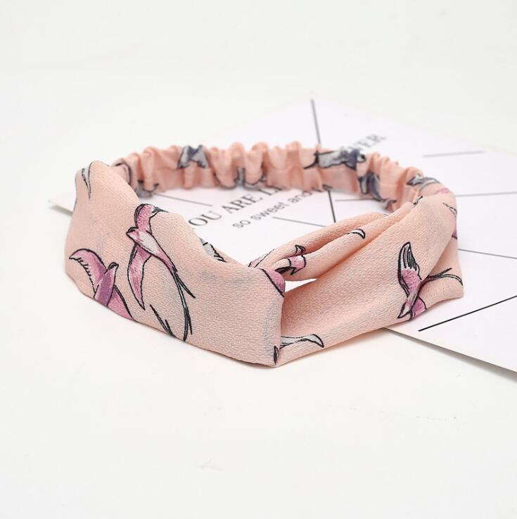 Fashion Women Girls Bohemian Hair Bands Print Headbands Vintage Cross Turban Bandage Bandanas HairBands Hair Accessories