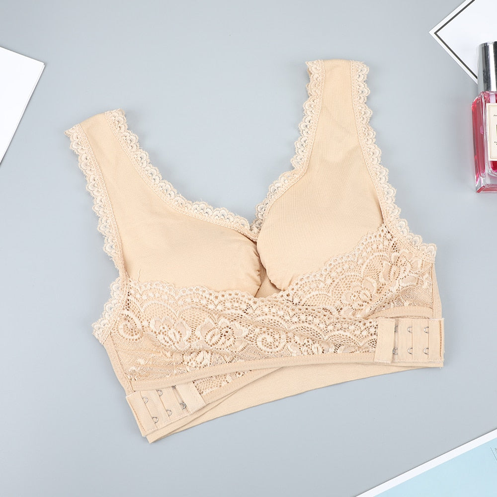 Bra Sexy Bralette Push up woman Lace plus size bra underwear Lingerie female Bh Bras for Stanik Seamless Bra Pitted Crop Top