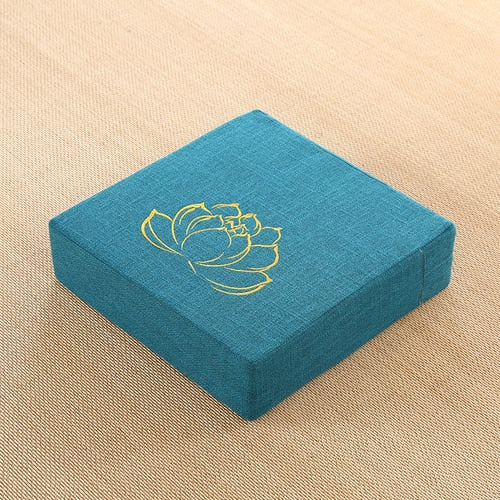 Square Futon Cushion Thickened Tatami Japanese Style Tea Table Living Room Winter Heighten Cushion Can Be Removed Washed 40x6cm
