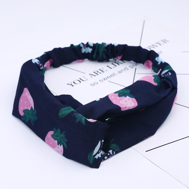 Fashion Women Girls Bohemian Hair Bands Print Headbands Vintage Cross Turban Bandage Bandanas HairBands Hair Accessories