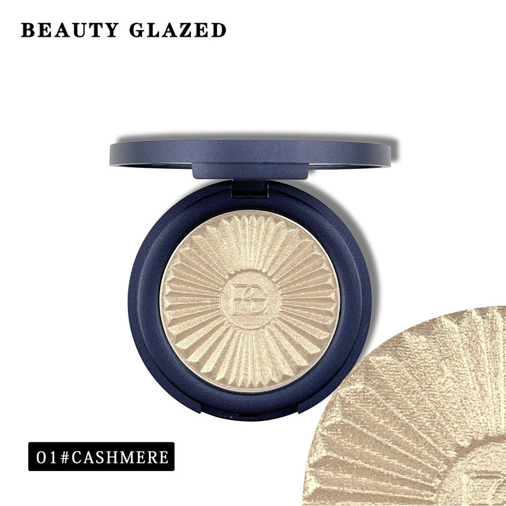 Traci K BEAUTY GLAZED Highlighter Powder Palette Face Contouring Makeup Eyeshadow Palette Face Bronzer Highlighter Brighten Skin 8 Color