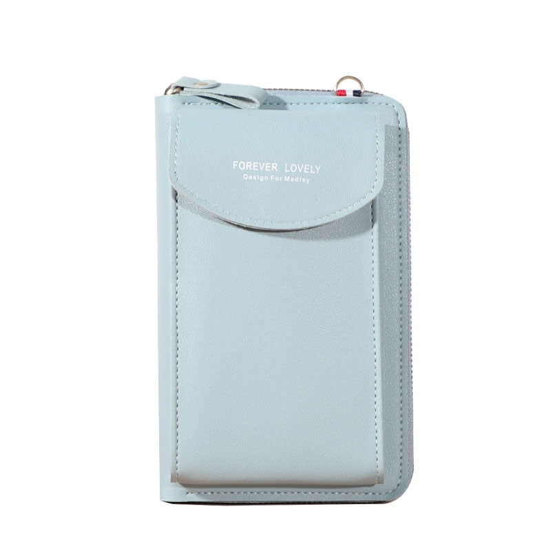 Wallet women Diagonal PU multifunctional mobile phone clutch bag Ladies purse large capacity travel card holder passport cover