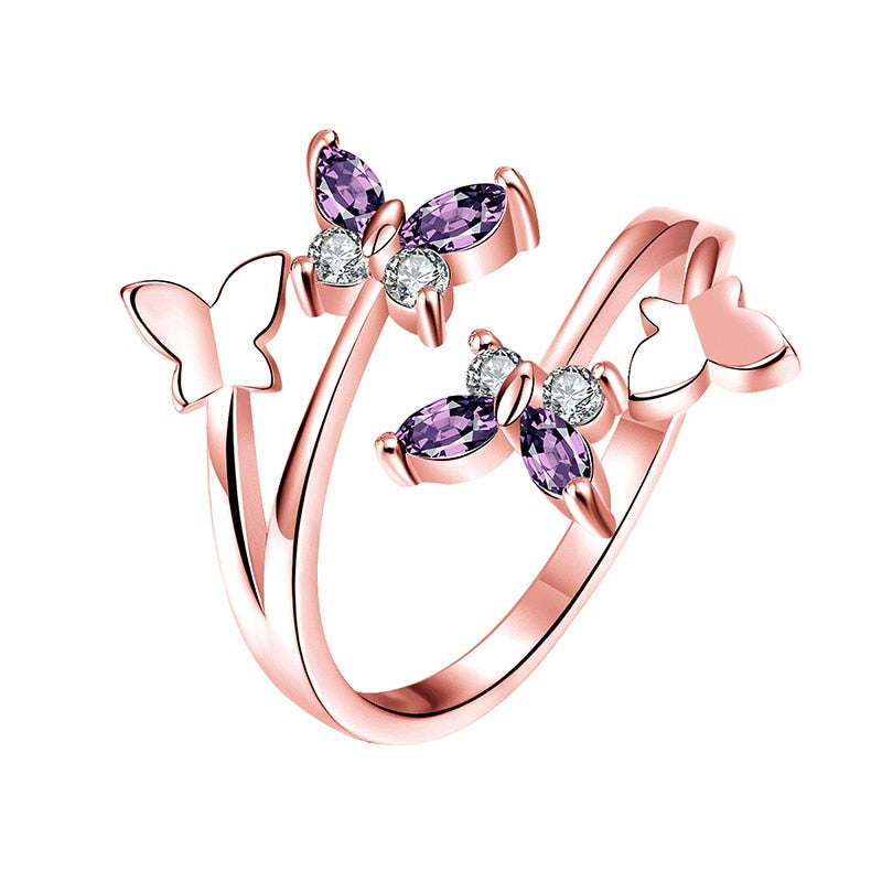 Fashion  Crystal  Fine  New  Pearl  Ring  Adjustable  Opening