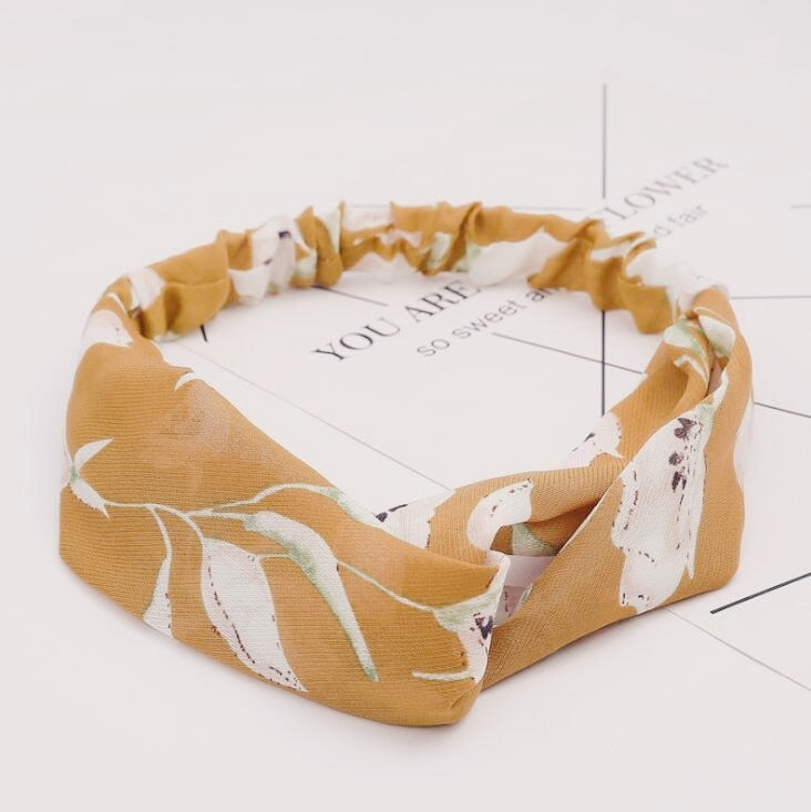 Fashion Women Girls Bohemian Hair Bands Print Headbands Vintage Cross Turban Bandage Bandanas HairBands Hair Accessories