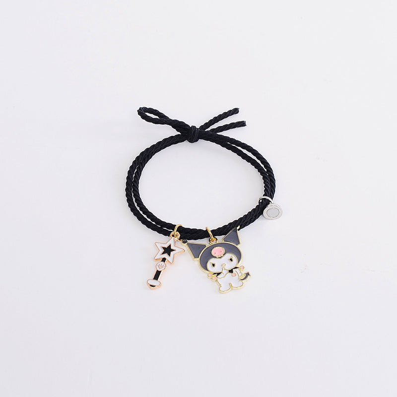 CutieCryptoCats 2pcs\Set Plus other Cute Cartoon  Bracelet Magnet Ball Hand Men and Women Gift Friendship NFT Charms Elastic Rope Jewelry